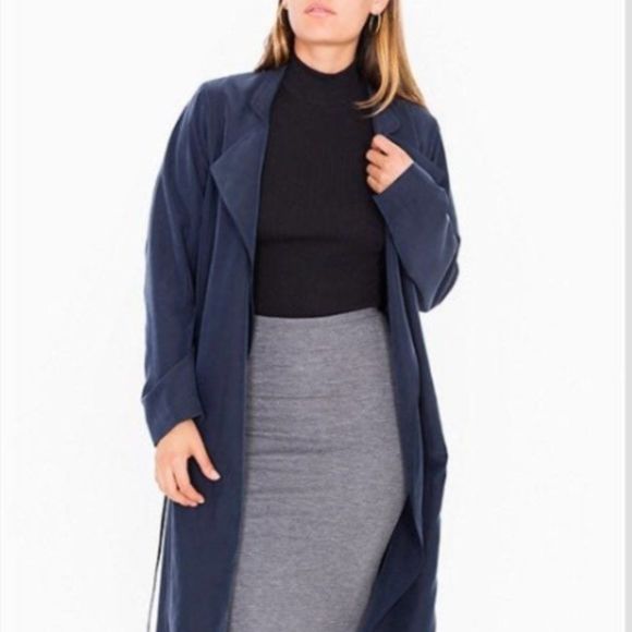 American Apparel Jackets & Blazers - American Apparel Lightweight Vegan Silk Dylan Trench